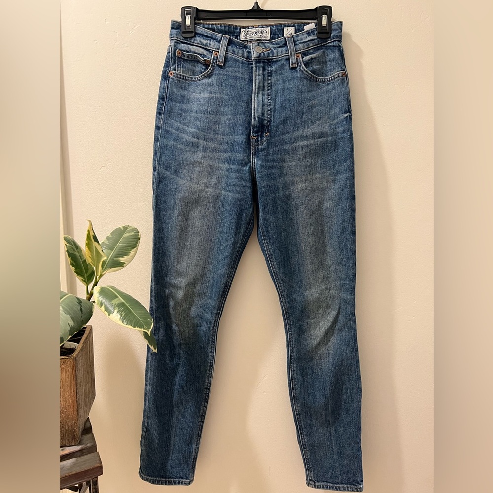 Luck Brand high rise blue skinny jeans
